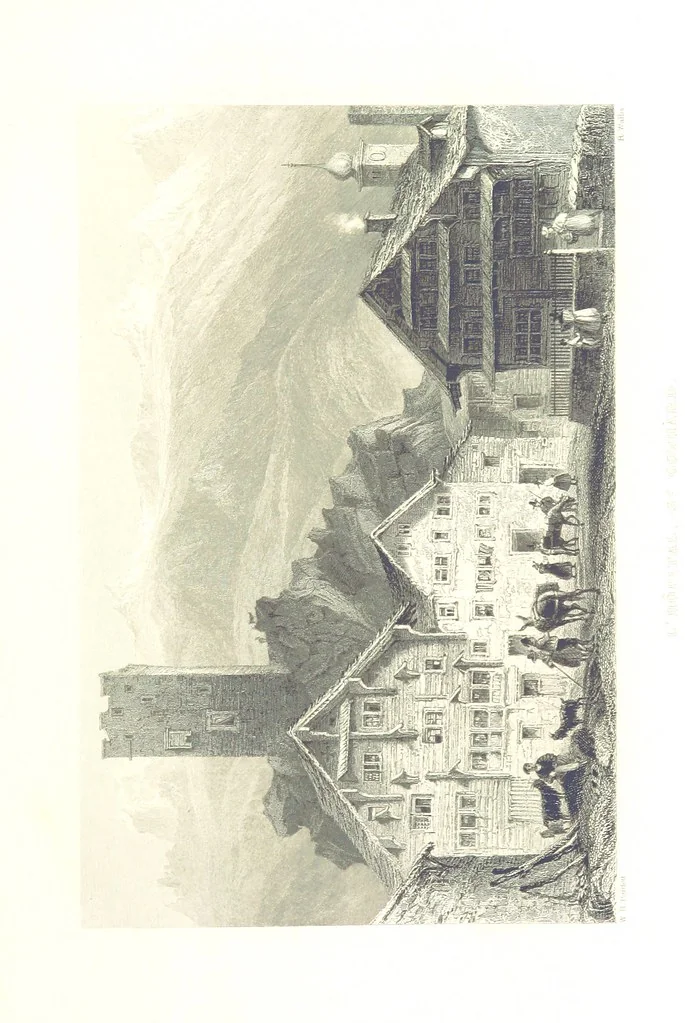 An illustration from Zwitzerland en de Alpen van Savoye, in afbeeldingen en tafereelen geschetst. [The text by N. G. van Kampen, the engravings by W. H. Bartlett, 1836, leaf 249