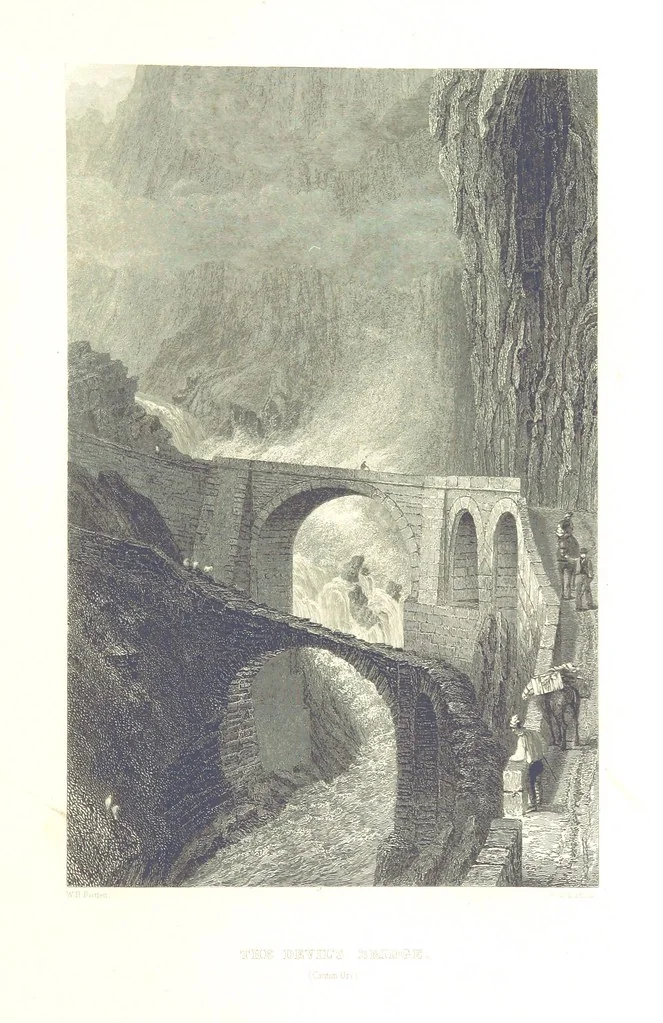 An illustration from Zwitzerland en de Alpen van Savoye, in afbeeldingen en tafereelen geschetst. [The text by N. G. van Kampen, the engravings by W. H. Bartlett, 1836, leaf 257