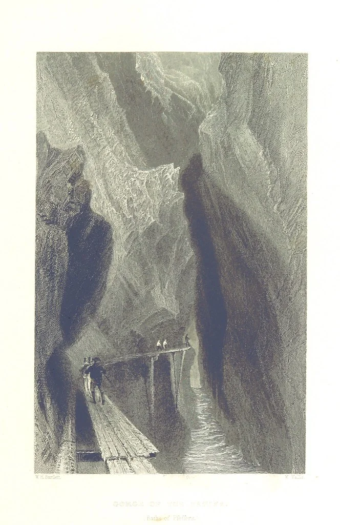 An illustration from Zwitzerland en de Alpen van Savoye, in afbeeldingen en tafereelen geschetst. [The text by N. G. van Kampen, the engravings by W. H. Bartlett, 1836, leaf 327