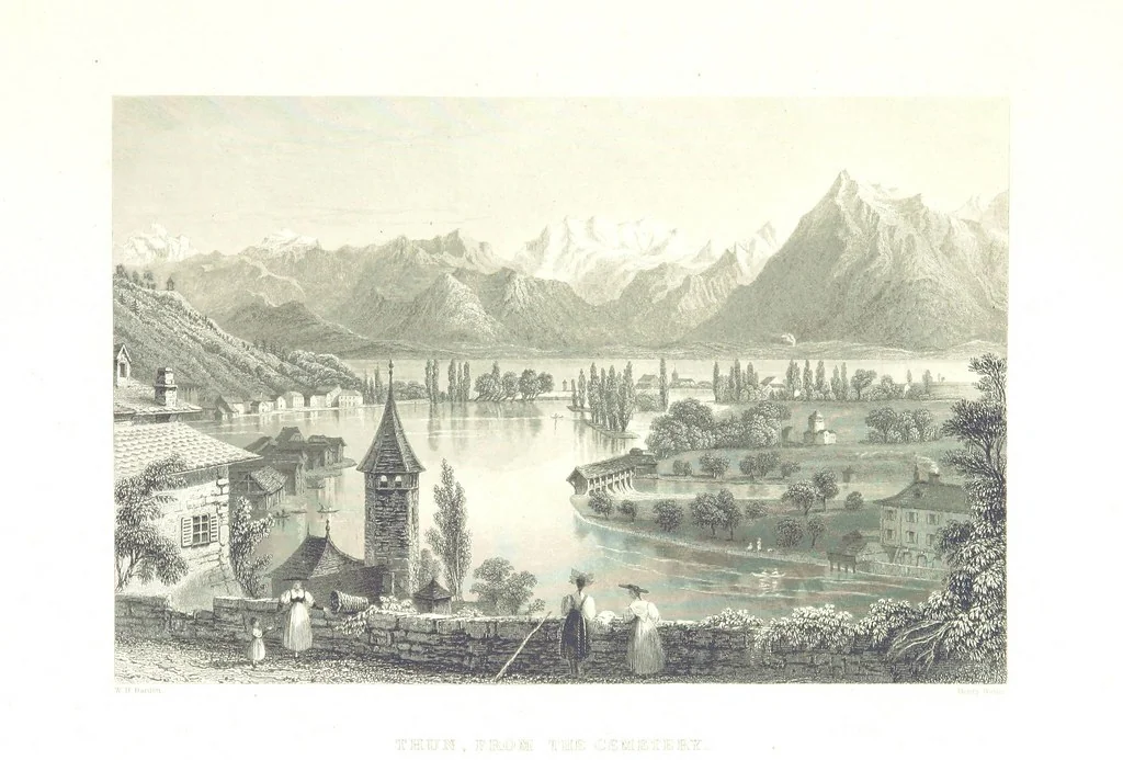 An illustration from Zwitzerland en de Alpen van Savoye, in afbeeldingen en tafereelen geschetst. [The text by N. G. van Kampen, the engravings by W. H. Bartlett, 1836, leaf 425