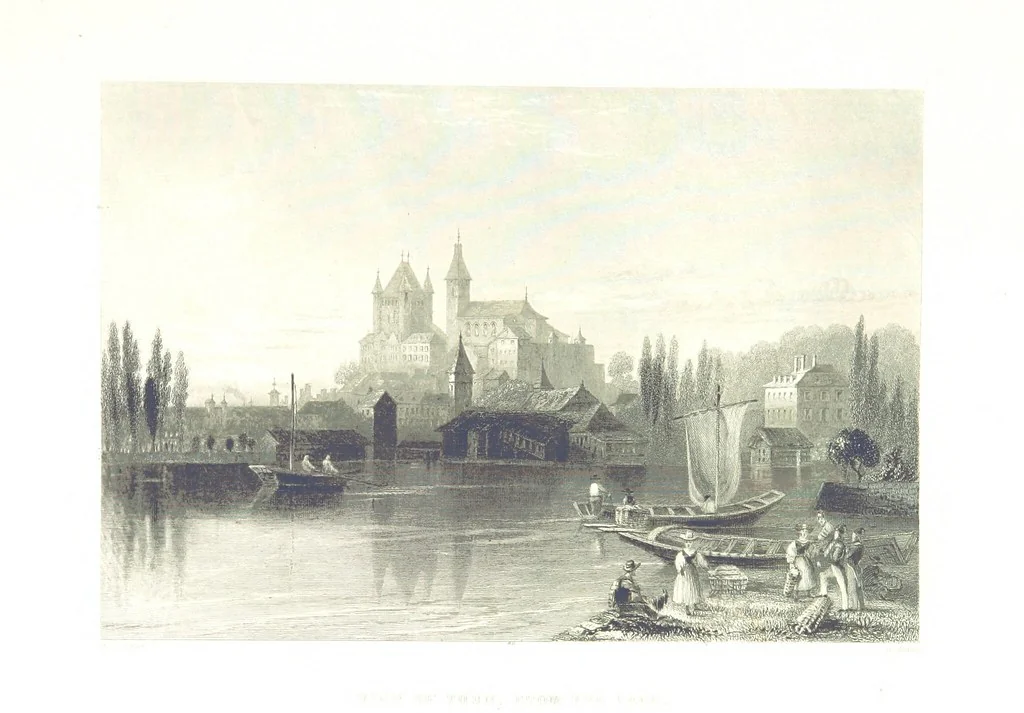An illustration from Zwitzerland en de Alpen van Savoye, in afbeeldingen en tafereelen geschetst. [The text by N. G. van Kampen, the engravings by W. H. Bartlett, 1836, leaf 427