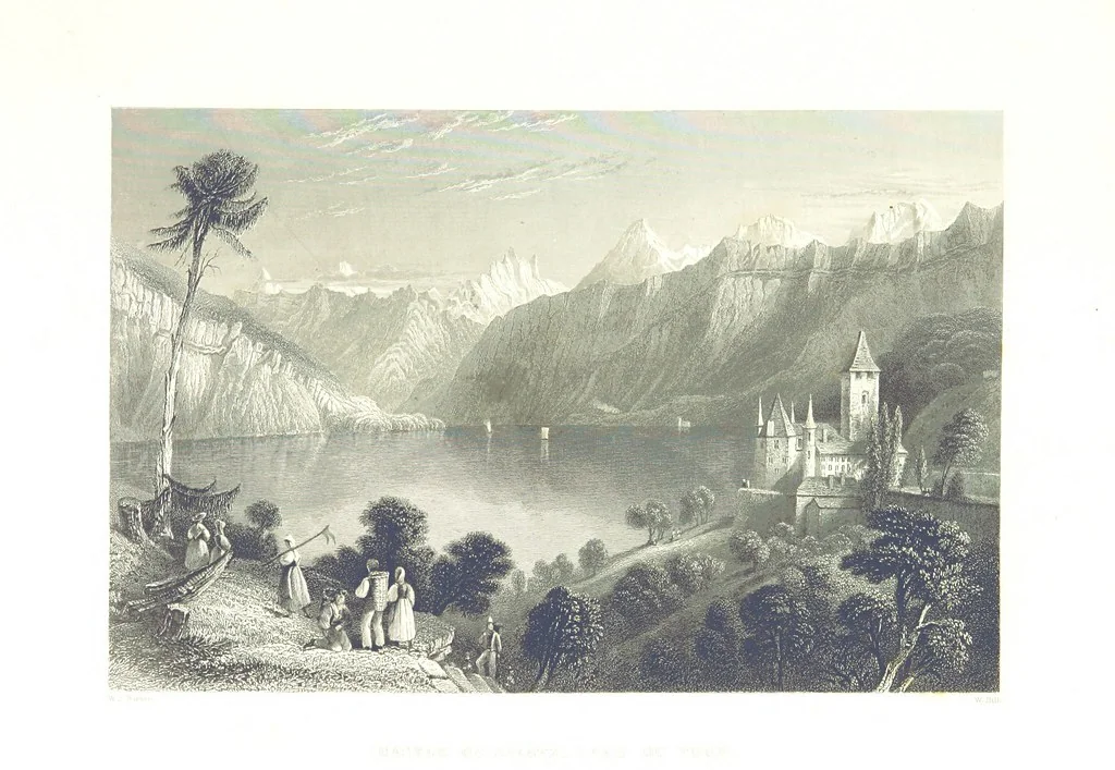 An illustration from Zwitzerland en de Alpen van Savoye, in afbeeldingen en tafereelen geschetst. [The text by N. G. van Kampen, the engravings by W. H. Bartlett, 1836, leaf 431