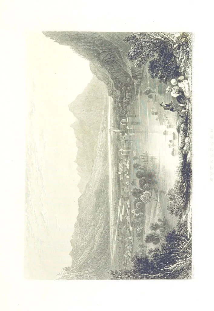 An illustration from Zwitzerland en de Alpen van Savoye, in afbeeldingen en tafereelen geschetst. [The text by N. G. van Kampen, the engravings by W. H. Bartlett, 1836, leaf 437