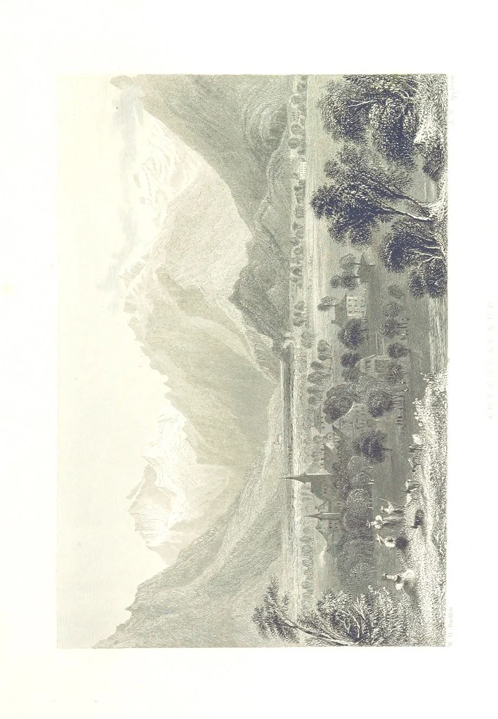 An illustration from Zwitzerland en de Alpen van Savoye, in afbeeldingen en tafereelen geschetst. [The text by N. G. van Kampen, the engravings by W. H. Bartlett, 1836, leaf 439