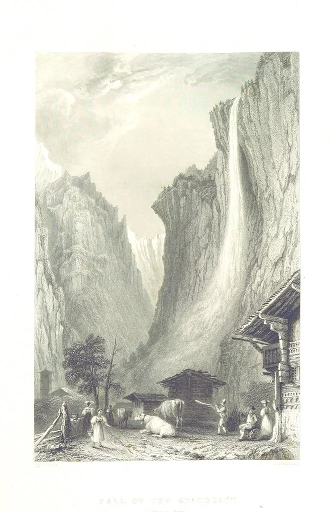 An illustration from Zwitzerland en de Alpen van Savoye, in afbeeldingen en tafereelen geschetst. [The text by N. G. van Kampen, the engravings by W. H. Bartlett, 1836, leaf 445