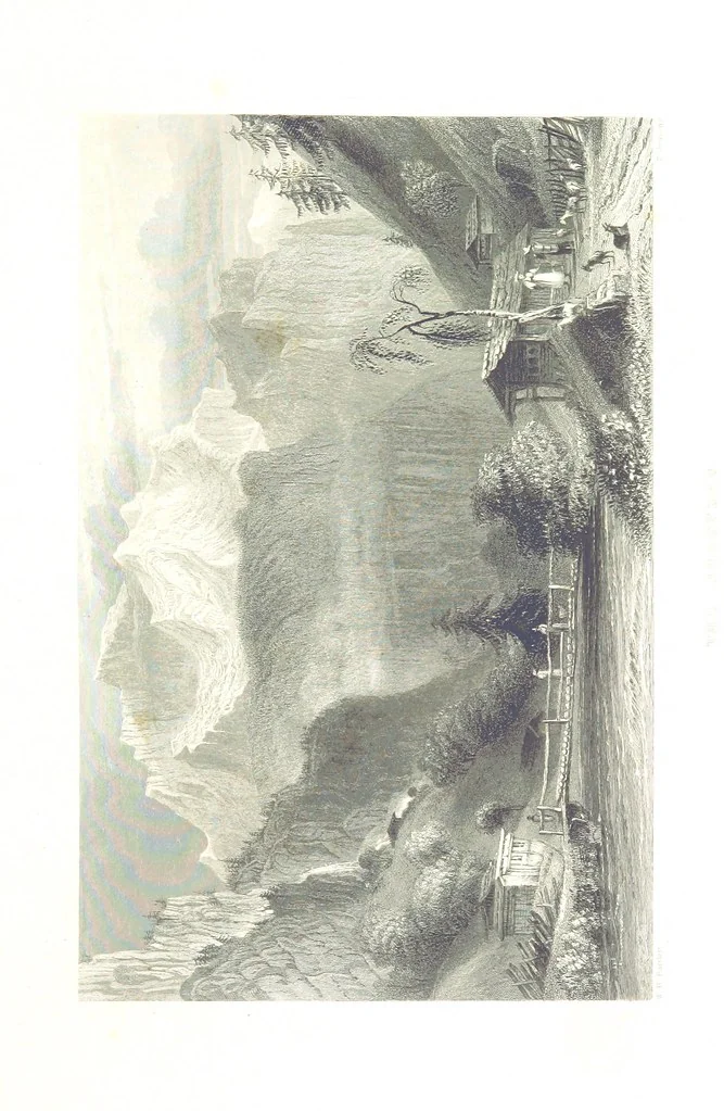 An illustration from Zwitzerland en de Alpen van Savoye, in afbeeldingen en tafereelen geschetst. [The text by N. G. van Kampen, the engravings by W. H. Bartlett, 1836, leaf 449