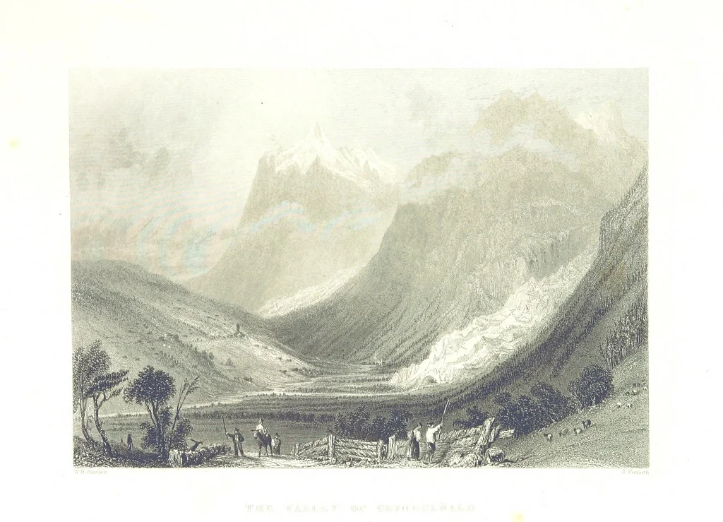 An illustration from Zwitzerland en de Alpen van Savoye, in afbeeldingen en tafereelen geschetst. [The text by N. G. van Kampen, the engravings by W. H. Bartlett, 1836, leaf 455