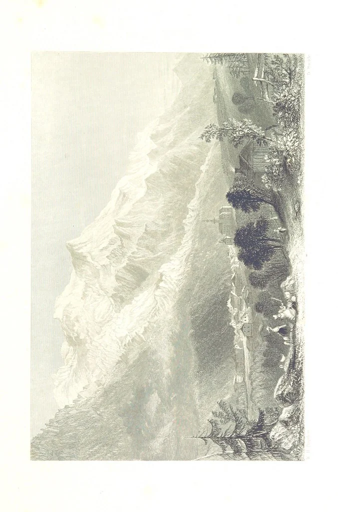 An illustration from Zwitzerland en de Alpen van Savoye, in afbeeldingen en tafereelen geschetst. [The text by N. G. van Kampen, the engravings by W. H. Bartlett, 1836, leaf 47
