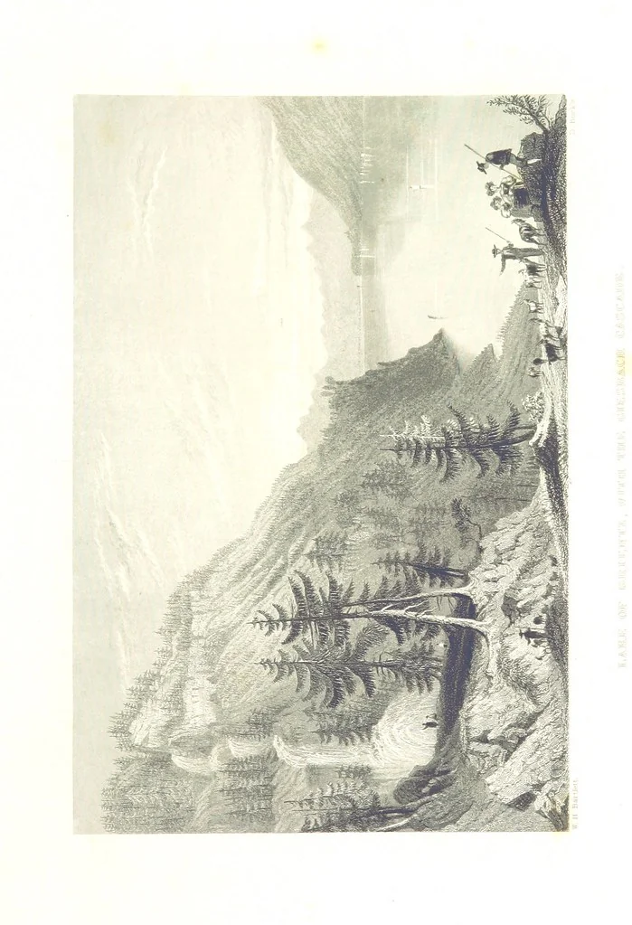 An illustration from Zwitzerland en de Alpen van Savoye, in afbeeldingen en tafereelen geschetst. [The text by N. G. van Kampen, the engravings by W. H. Bartlett, 1836, leaf 471