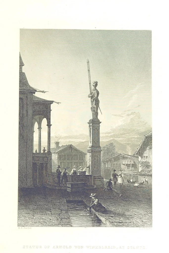 An illustration from Zwitzerland en de Alpen van Savoye, in afbeeldingen en tafereelen geschetst. [The text by N. G. van Kampen, the engravings by W. H. Bartlett, 1836, leaf 491
