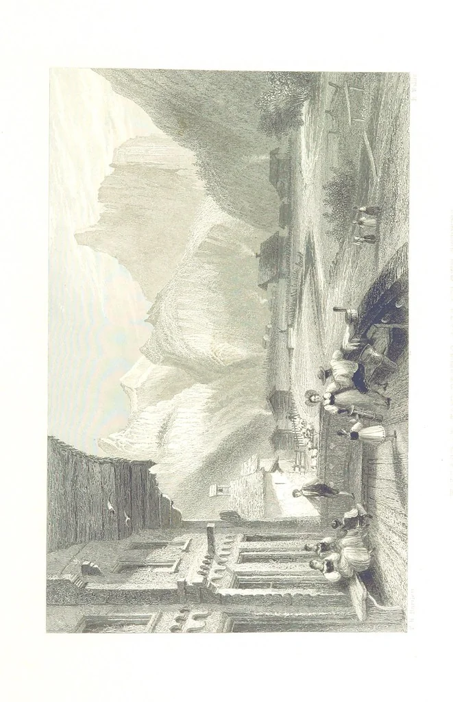 An illustration from Zwitzerland en de Alpen van Savoye, in afbeeldingen en tafereelen geschetst. [The text by N. G. van Kampen, the engravings by W. H. Bartlett, 1836, leaf 505