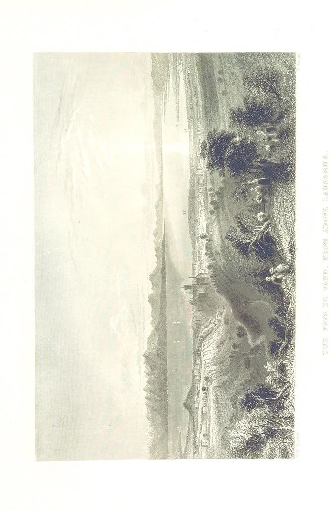 An illustration from Zwitzerland en de Alpen van Savoye, in afbeeldingen en tafereelen geschetst. [The text by N. G. van Kampen, the engravings by W. H. Bartlett, 1836, leaf 529