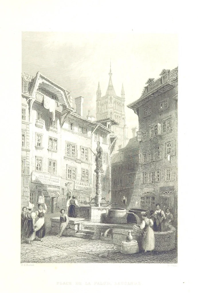 An illustration from Zwitzerland en de Alpen van Savoye, in afbeeldingen en tafereelen geschetst. [The text by N. G. van Kampen, the engravings by W. H. Bartlett, 1836, leaf 535