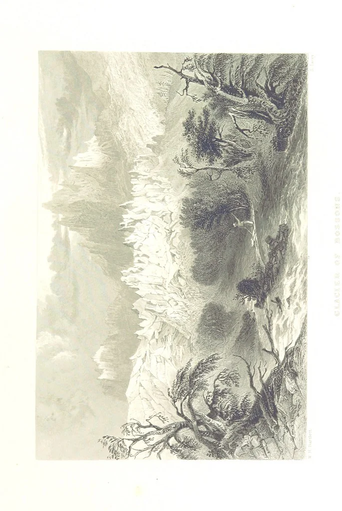 An illustration from Zwitzerland en de Alpen van Savoye, in afbeeldingen en tafereelen geschetst. [The text by N. G. van Kampen, the engravings by W. H. Bartlett, 1836, leaf 55