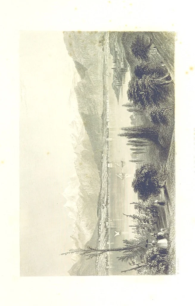 An illustration from Zwitzerland en de Alpen van Savoye, in afbeeldingen en tafereelen geschetst. [The text by N. G. van Kampen, the engravings by W. H. Bartlett, 1836, leaf 551