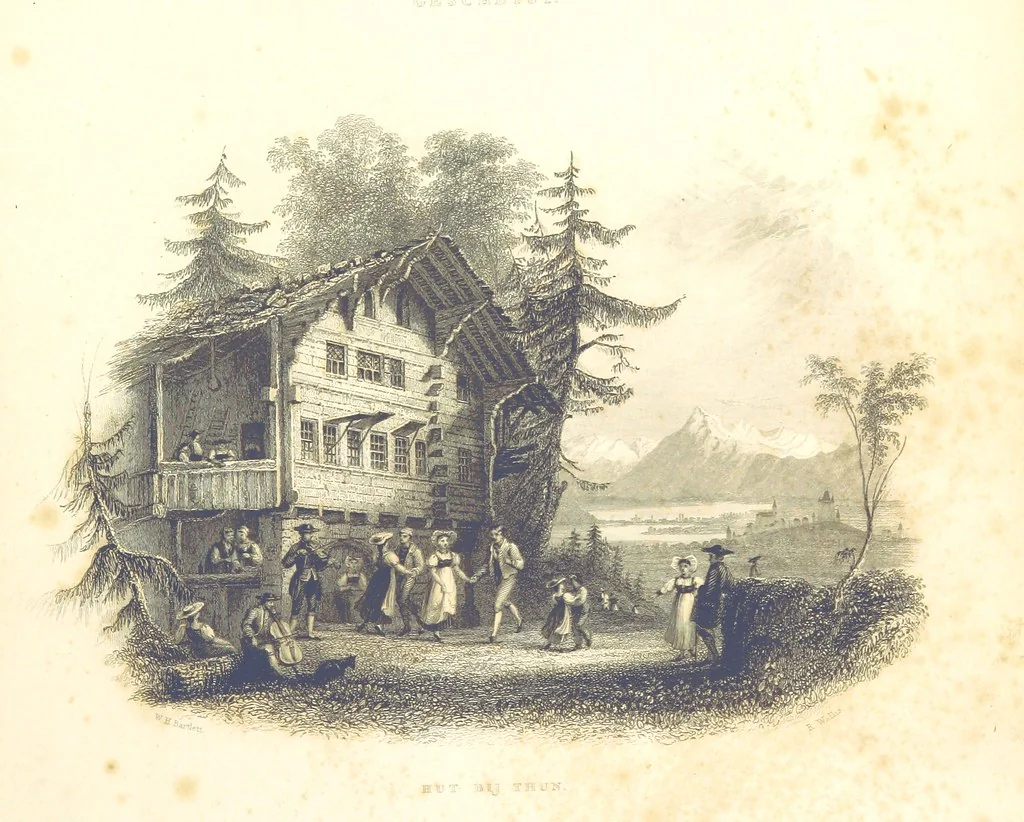 An illustration from Zwitzerland en de Alpen van Savoye, in afbeeldingen en tafereelen geschetst. [The text by N. G. van Kampen, the engravings by W. H. Bartlett, 1836, leaf 7