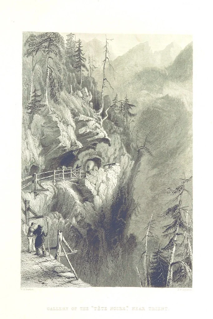 An illustration from Zwitzerland en de Alpen van Savoye, in afbeeldingen en tafereelen geschetst. [The text by N. G. van Kampen, the engravings by W. H. Bartlett, 1836, leaf 73