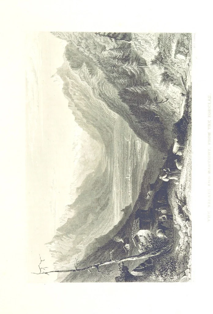 An illustration from Zwitzerland en de Alpen van Savoye, in afbeeldingen en tafereelen geschetst. [The text by N. G. van Kampen, the engravings by W. H. Bartlett, 1836, leaf 79