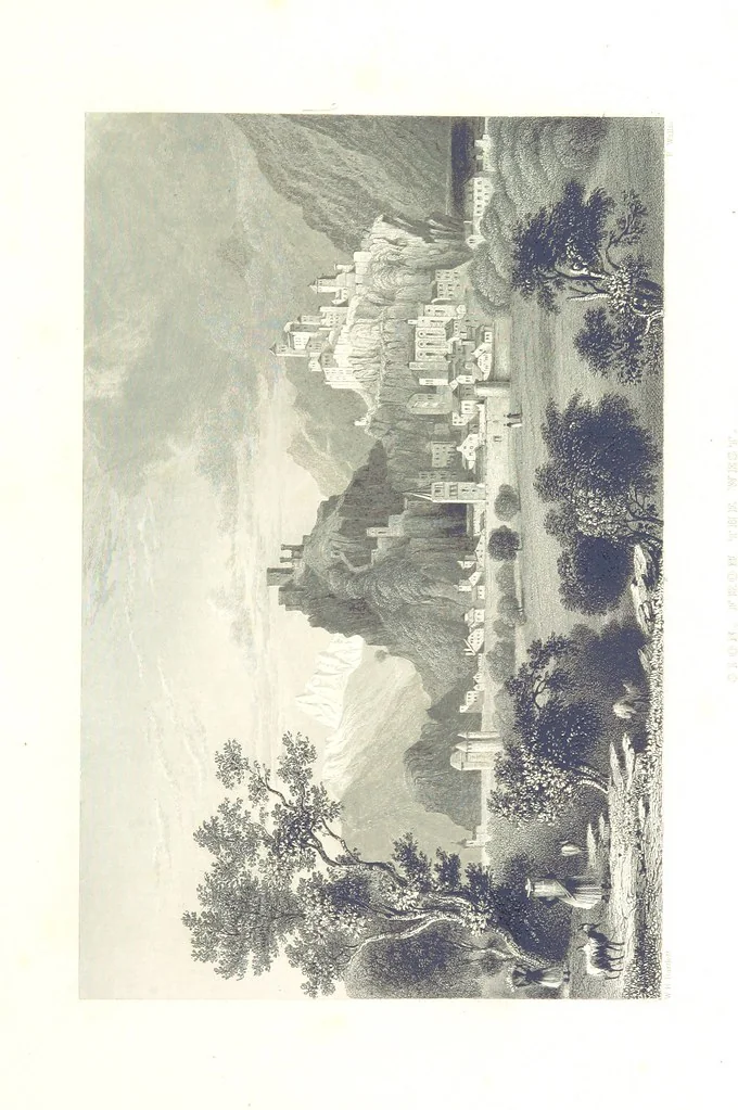 An illustration from Zwitzerland en de Alpen van Savoye, in afbeeldingen en tafereelen geschetst. [The text by N. G. van Kampen, the engravings by W. H. Bartlett, 1836, leaf 95