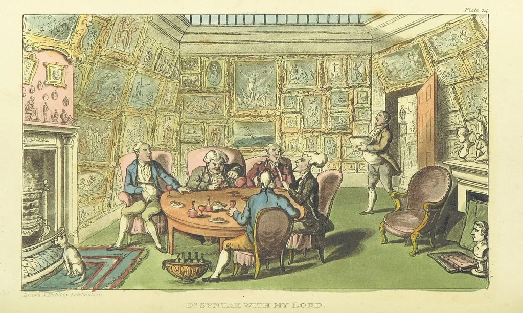 An illustration from The Tour of Doctor Syntax: in search of the picturesque ... Fifth edition, with new plates. [By William Combe, 1813, leaf 140