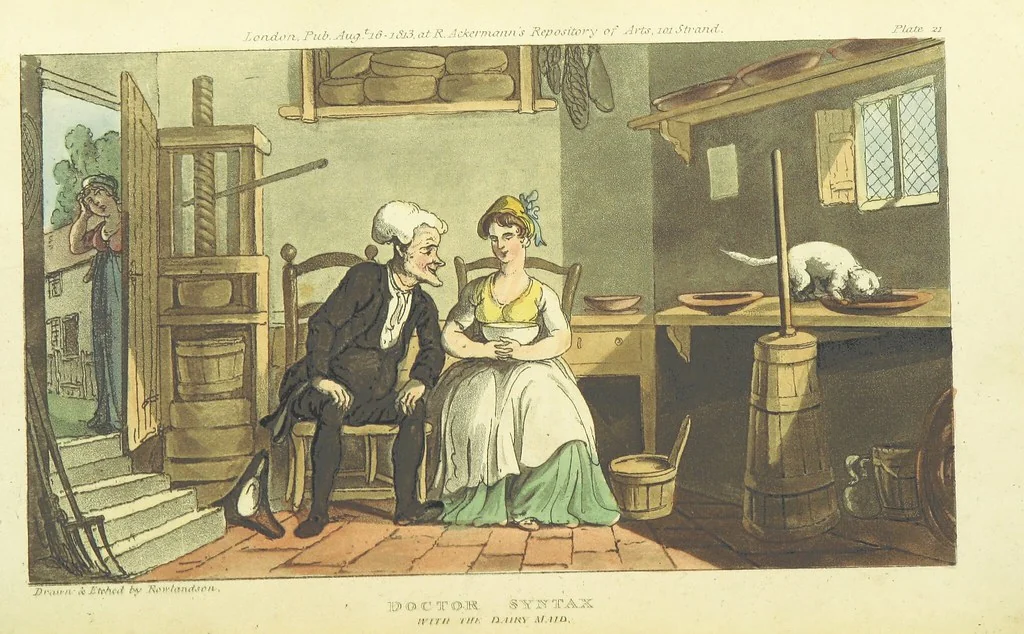 An illustration from The Tour of Doctor Syntax: in search of the picturesque ... Fifth edition, with new plates. [By William Combe, 1813, leaf 210