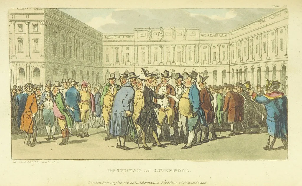 An illustration from The Tour of Doctor Syntax: in search of the picturesque ... Fifth edition, with new plates. [By William Combe, 1813, leaf 221