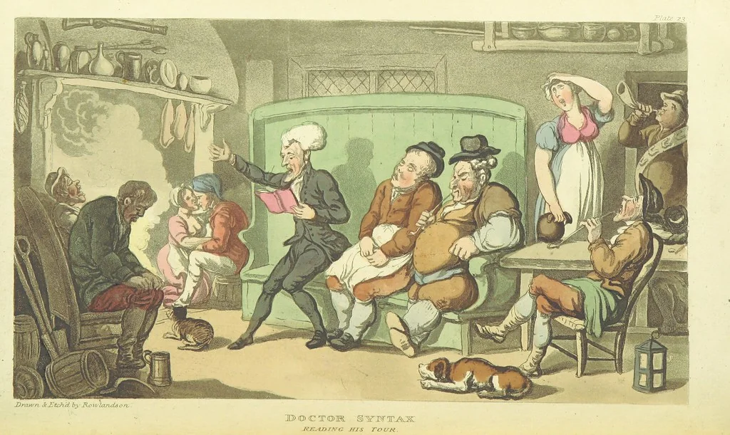 An illustration from The Tour of Doctor Syntax: in search of the picturesque ... Fifth edition, with new plates. [By William Combe, 1813, leaf 238