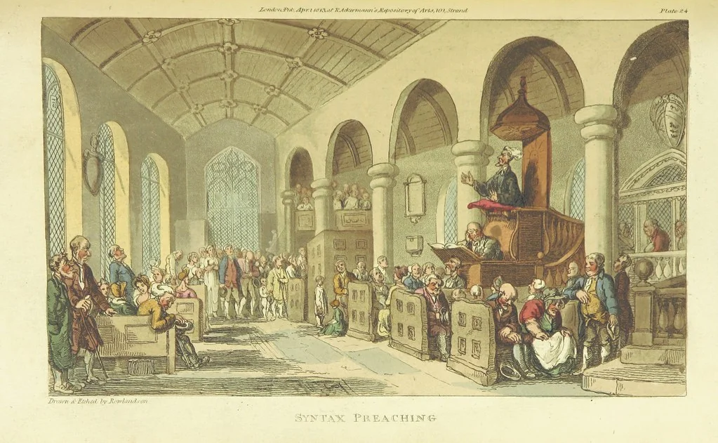 An illustration from The Tour of Doctor Syntax: in search of the picturesque ... Fifth edition, with new plates. [By William Combe, 1813, leaf 243