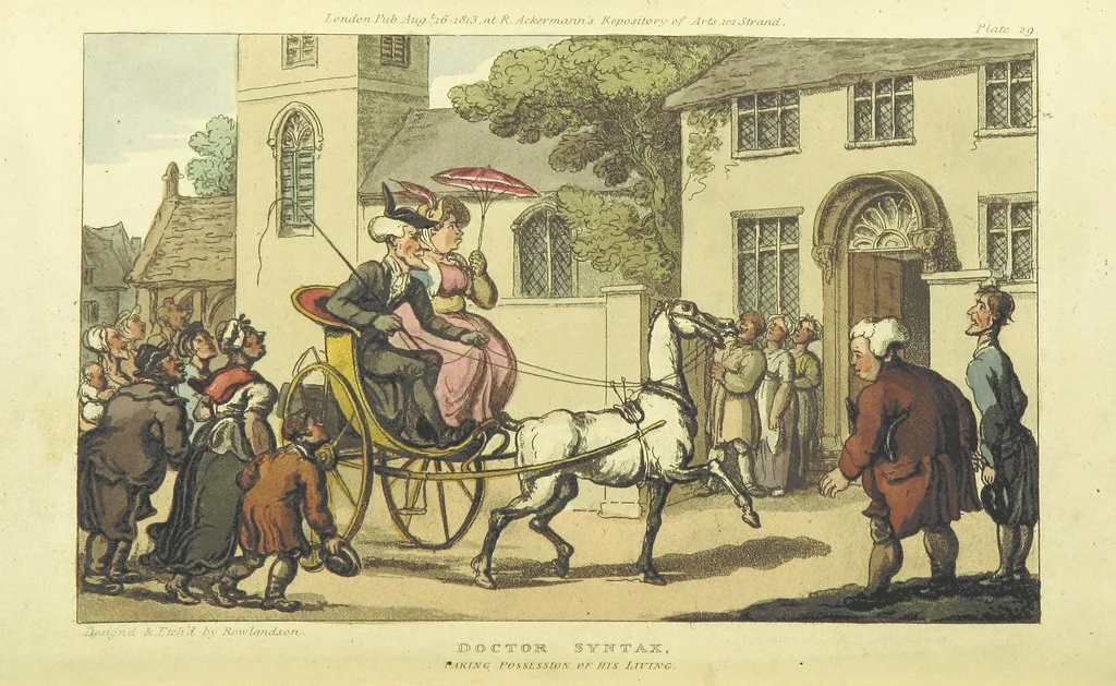 An illustration from The Tour of Doctor Syntax: in search of the picturesque ... Fifth edition, with new plates. [By William Combe, 1813, leaf 344