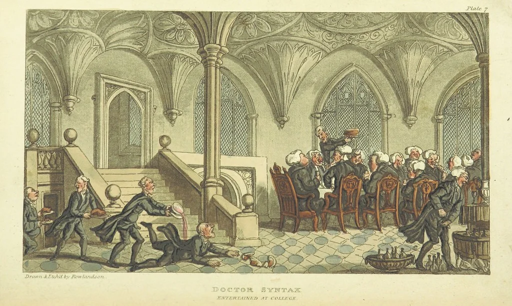 An illustration from The Tour of Doctor Syntax: in search of the picturesque ... Fifth edition, with new plates. [By William Combe, 1813, leaf 63
