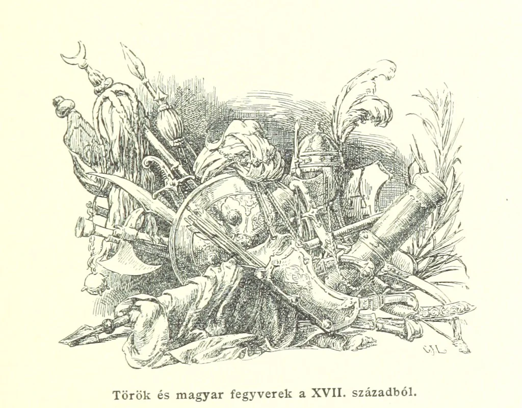 An illustration from A magyar nemzet tortenete. Szerkeszti Szilágyi S. [With maps and illustrations, 1895, leaf 17