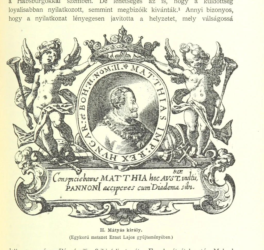 An illustration from A magyar nemzet tortenete. Szerkeszti Szilágyi S. [With maps and illustrations, 1895, leaf 233