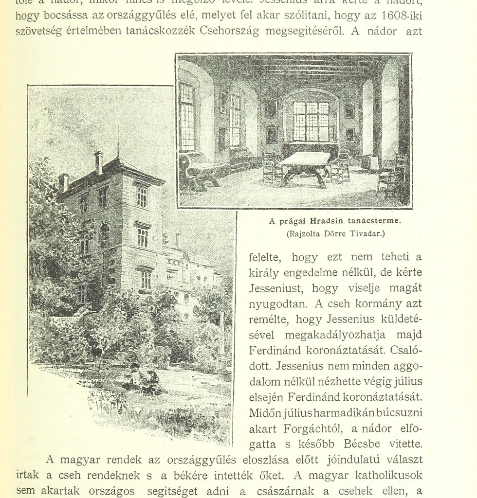 An illustration from A magyar nemzet tortenete. Szerkeszti Szilágyi S. [With maps and illustrations, 1895, leaf 253