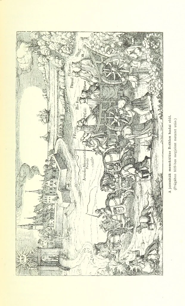 An illustration from A magyar nemzet tortenete. Szerkeszti Szilágyi S. [With maps and illustrations, 1895, leaf 281