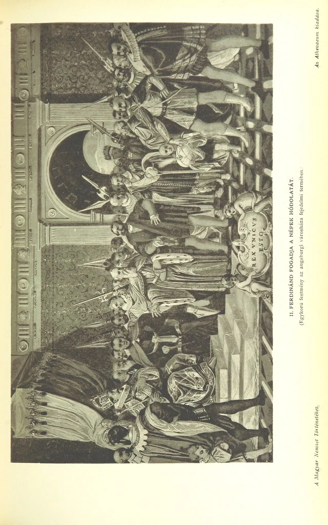 An illustration from A magyar nemzet tortenete. Szerkeszti Szilágyi S. [With maps and illustrations, 1895, leaf 307