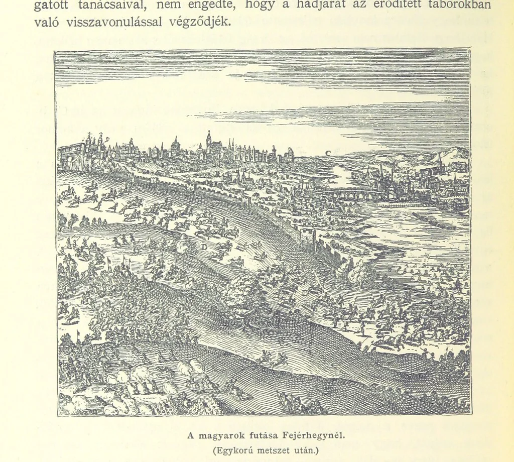 An illustration from A magyar nemzet tortenete. Szerkeszti Szilágyi S. [With maps and illustrations, 1895, leaf 348