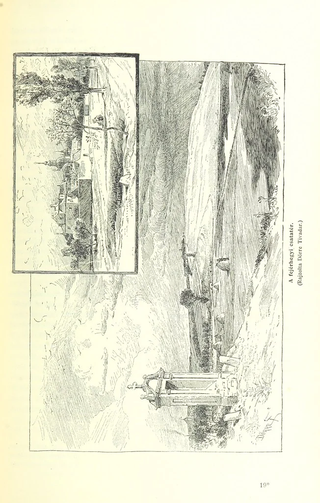 An illustration from A magyar nemzet tortenete. Szerkeszti Szilágyi S. [With maps and illustrations, 1895, leaf 349