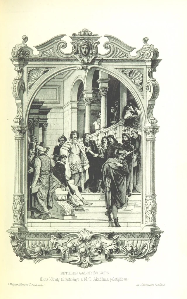 An illustration from A magyar nemzet tortenete. Szerkeszti Szilágyi S. [With maps and illustrations, 1895, leaf 495