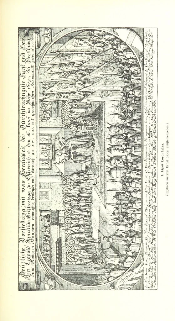 An illustration from A magyar nemzet tortenete. Szerkeszti Szilágyi S. [With maps and illustrations, 1895, leaf 625