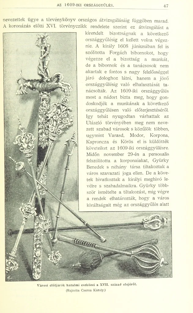 An illustration from A magyar nemzet tortenete. Szerkeszti Szilágyi S. [With maps and illustrations, 1895, leaf 63