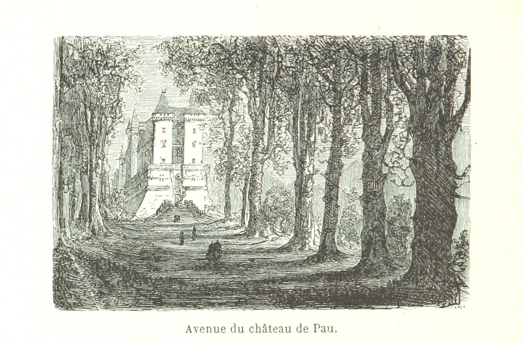 An illustration from Voyage aux Pyrénées ... Troisième édition illustrée par Gustave Doré, 1860, leaf 100