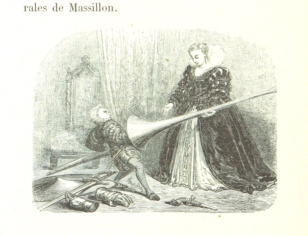 An illustration from Voyage aux Pyrénées ... Troisième édition illustrée par Gustave Doré, 1860, leaf 108