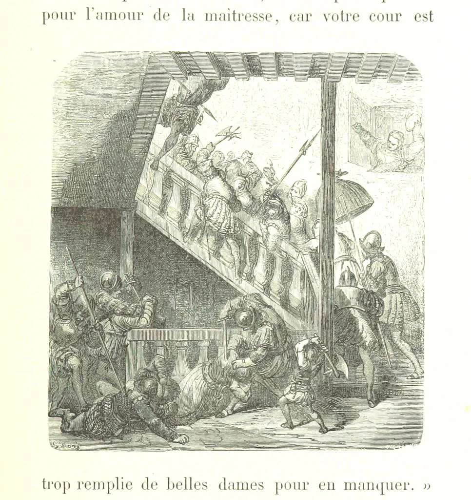 An illustration from Voyage aux Pyrénées ... Troisième édition illustrée par Gustave Doré, 1860, leaf 115