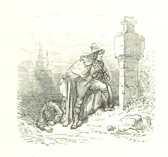 An illustration from Voyage aux Pyrénées ... Troisième édition illustrée par Gustave Doré, 1860, leaf 121