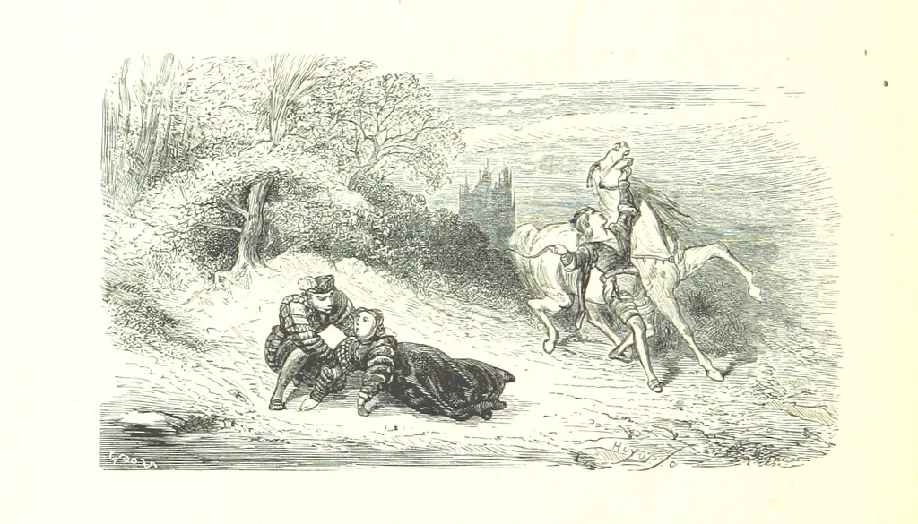 An illustration from Voyage aux Pyrénées ... Troisième édition illustrée par Gustave Doré, 1860, leaf 124