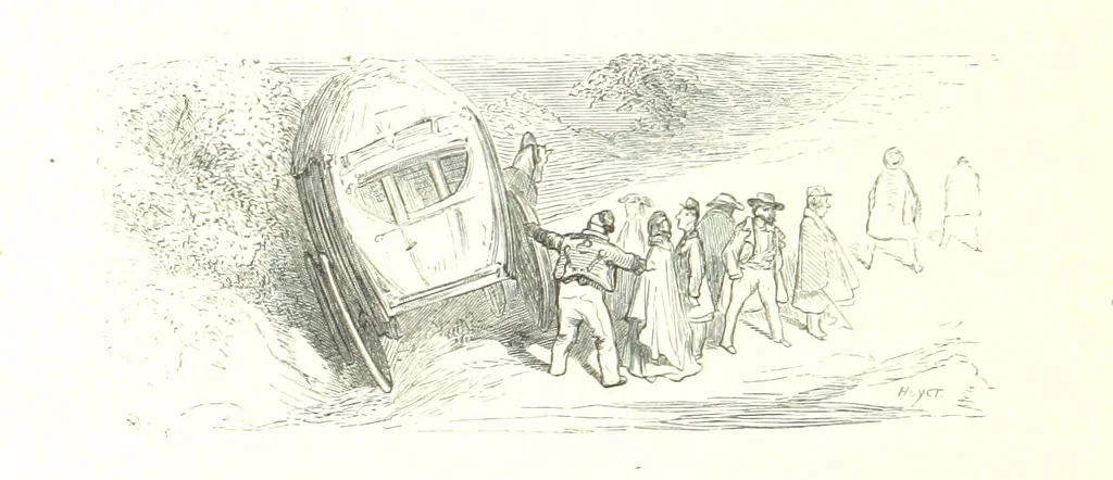 An illustration from Voyage aux Pyrénées ... Troisième édition illustrée par Gustave Doré, 1860, leaf 130