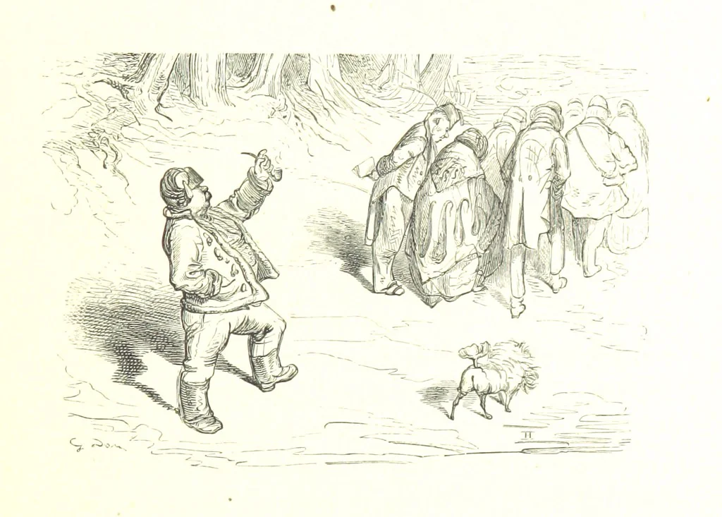 An illustration from Voyage aux Pyrénées ... Troisième édition illustrée par Gustave Doré, 1860, leaf 131
