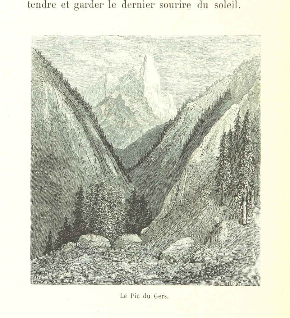 An illustration from Voyage aux Pyrénées ... Troisième édition illustrée par Gustave Doré, 1860, leaf 152