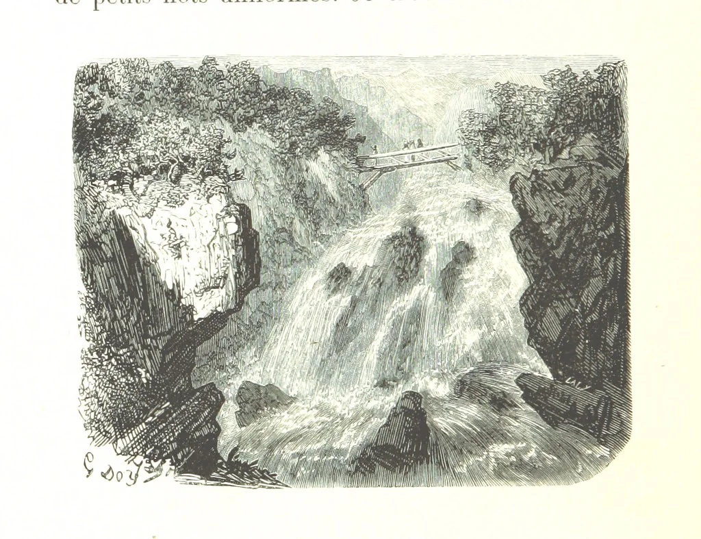 An illustration from Voyage aux Pyrénées ... Troisième édition illustrée par Gustave Doré, 1860, leaf 162