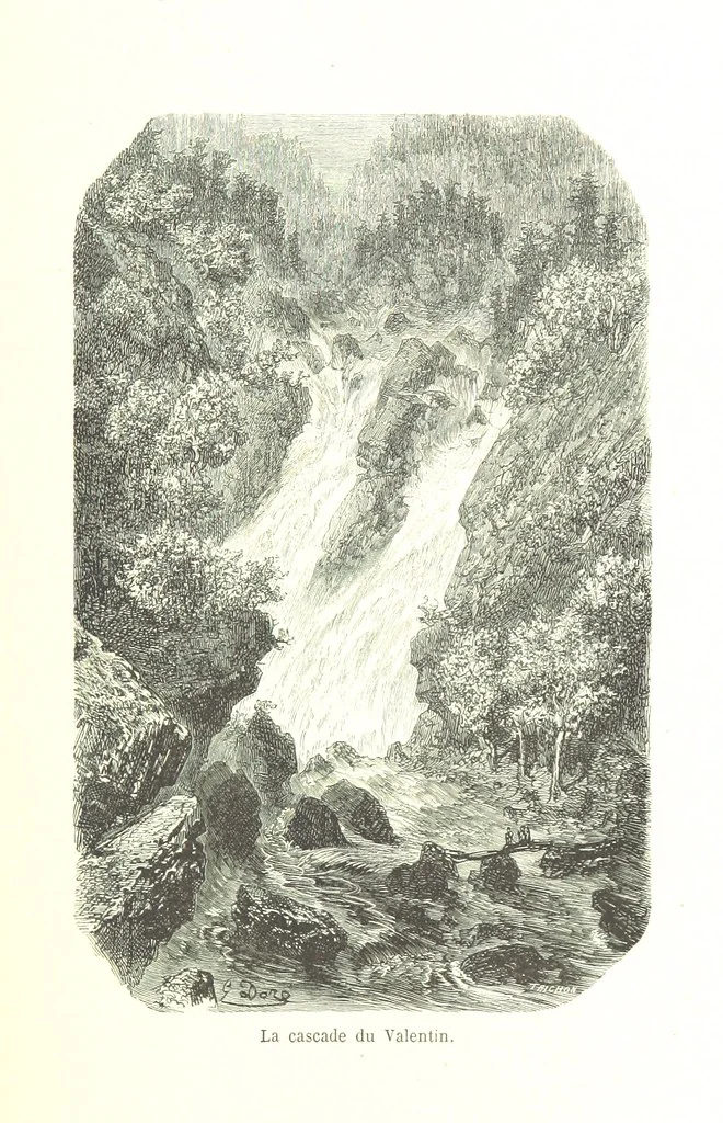 An illustration from Voyage aux Pyrénées ... Troisième édition illustrée par Gustave Doré, 1860, leaf 167